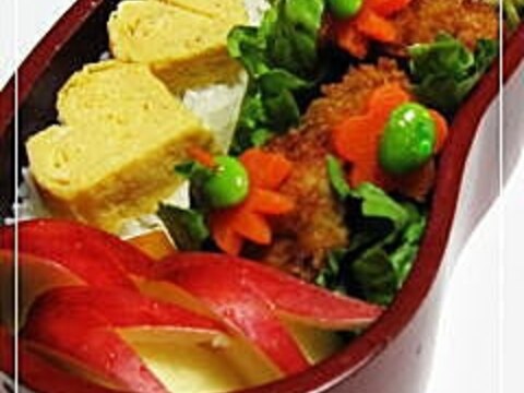 ホタテフライ串のお弁当